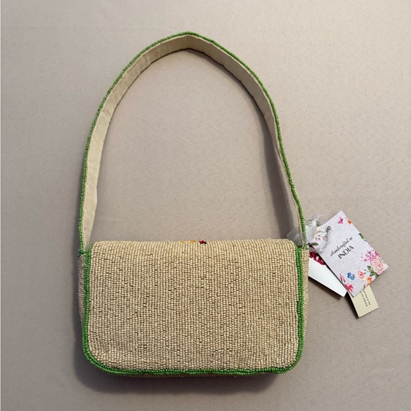 Handcrafted in India Beaded Bag Aperol Spritz Orange Cocktail - Picture 2 of 7